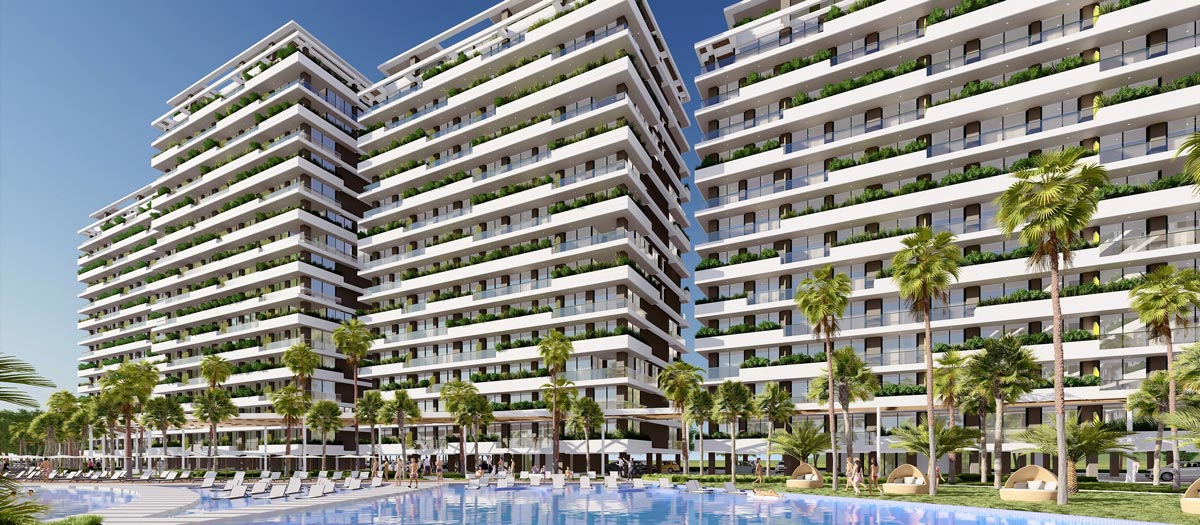 Акционное предложение - студия в самом высоком проекте на Северном Кипре Grand Sapphire Resort